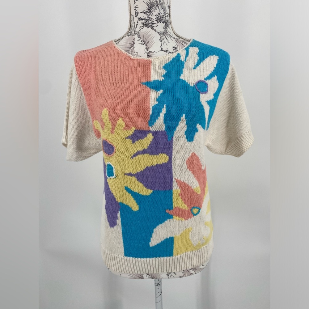 Sunny South short sleeve sweater, vintage‎ size Medium